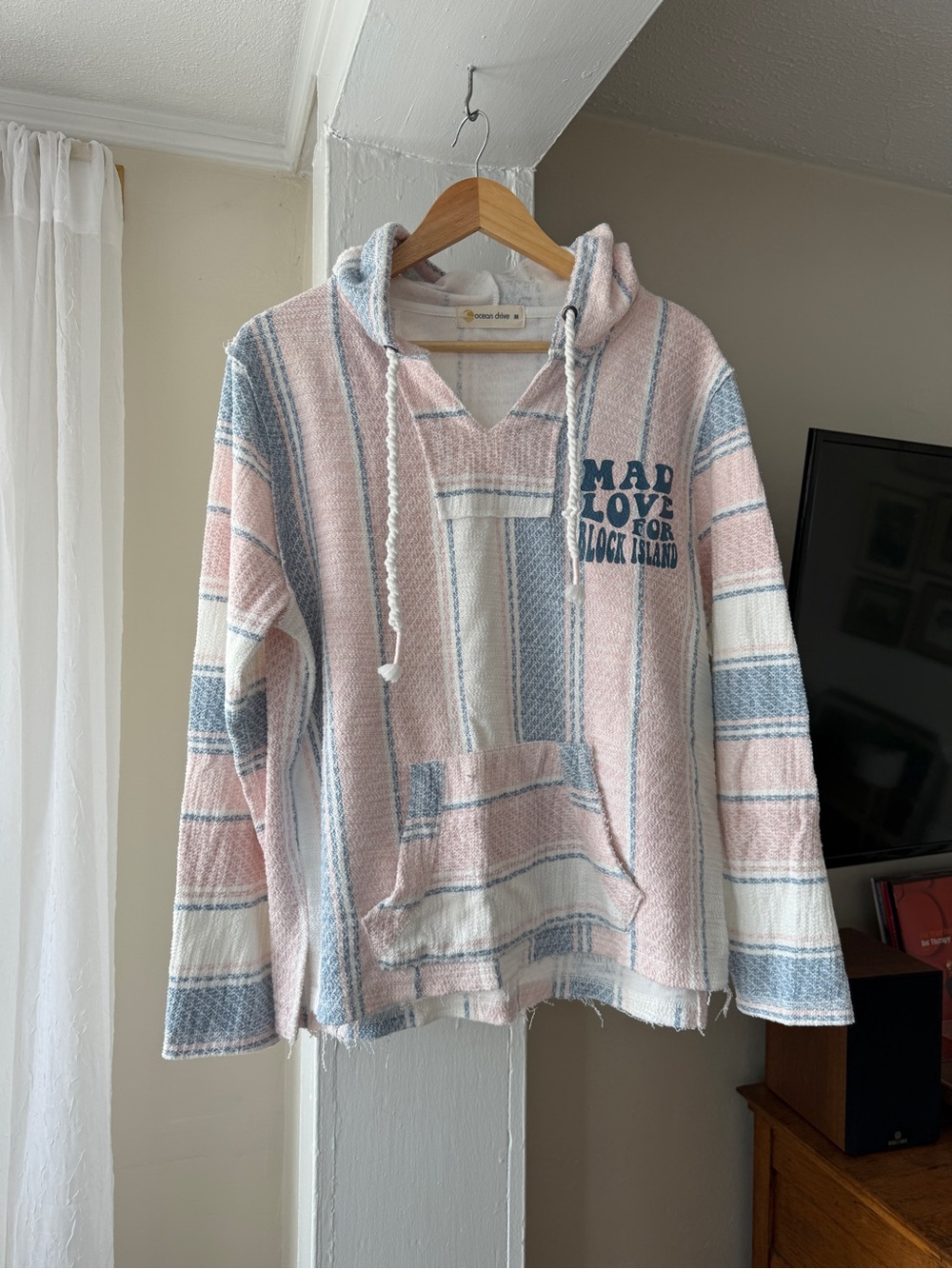 Ocean Drive Block Island Baja Hoodie Pullover Medium